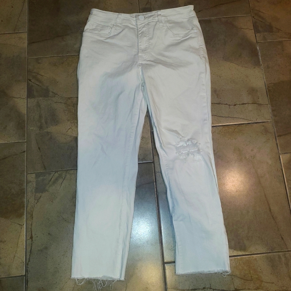 KUT From The Kloth Reese Ankle Straight Leg White Jeans High rise fab a… - Picture 2 of 8